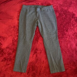 Lands' End Women's Petite Knit Leggings Gray, L/P